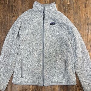 Patagonia woman’s better sweater size large full zip fleece outdoor jacket
